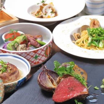 [仅限食物]佩科拉的简单套餐，7道菜，4,000日元