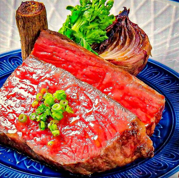 Tagliata of Kochi's legendary Japanese beef "Tosa Akaushi"