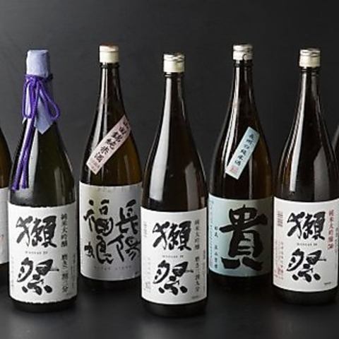 店主厳選の山口の地酒を豊富にご用意◎