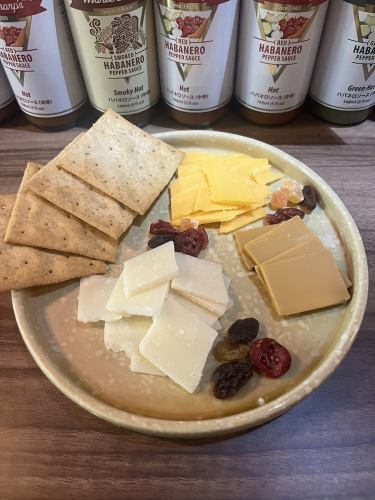 Today's 3 types of cheese platter