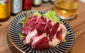 Raw duck ham from Iwate Prefecture