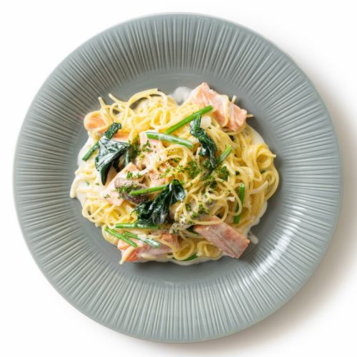 Kinuhime salmon cream pasta