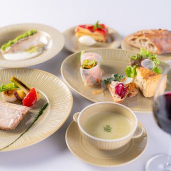 Course meal plan [Course B] + 90 minutes of all-you-can-drink