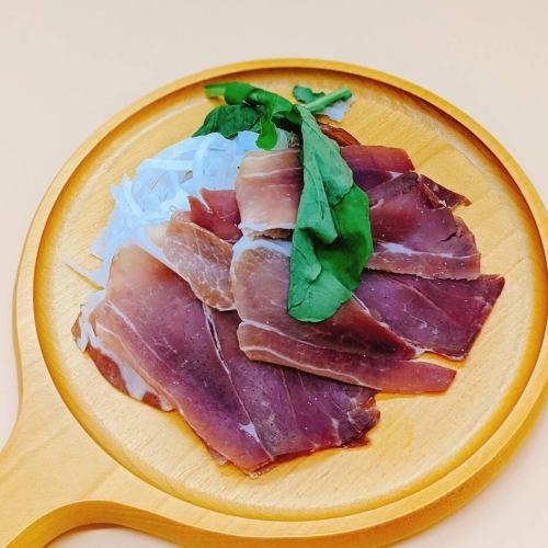 Spanish ham slices