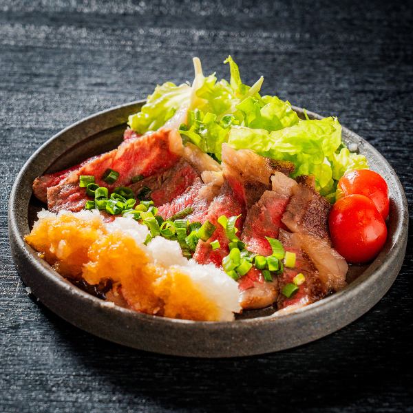 Enjoy the blissful taste of Shinshu beef Japanese-style grated steak