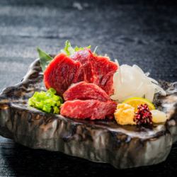 Horse sashimi lean meat