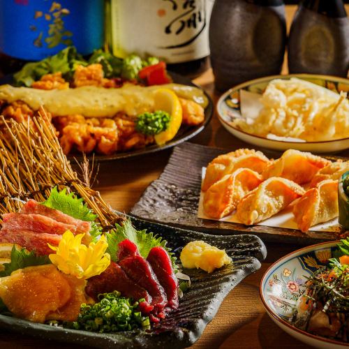 所有宴会套餐均包含3,000日元起的无限畅饮!提供可以享受信州特产的宴会套餐◎