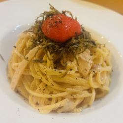 めんたいクリームパスタ