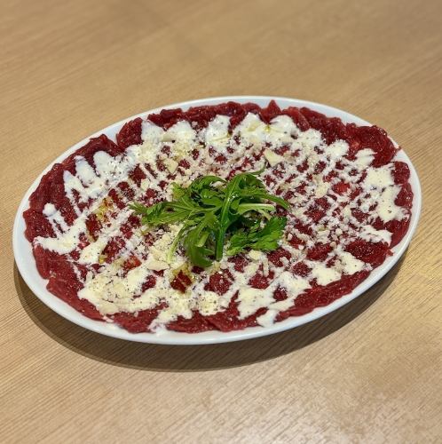 会津生馬肉のカルパッチョ