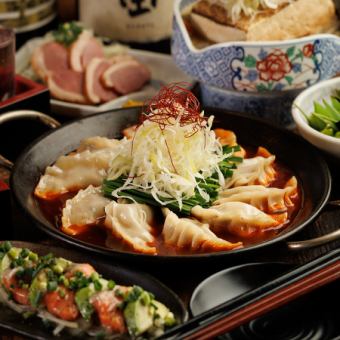 【当店イチオシのベーシックプラン◎2時間飲み放題付】 『鳥道酒場コース』 3,680円 <全8品>