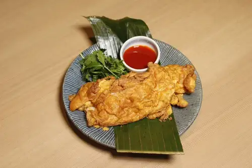 エビたっぷりタイオムレツ