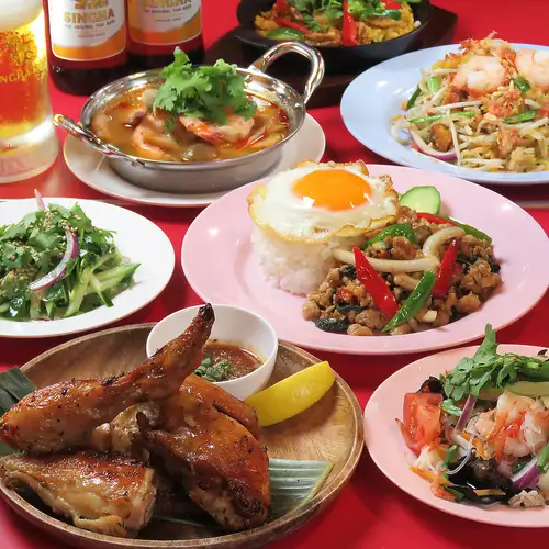 [The only Singha Beer-certified Asian dining restaurant!] Enjoy delicious Singha Beer and authentic Thai cuisine in a casual setting♪