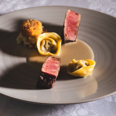 お魚、和牛ヒレが楽しめるコース 全14品