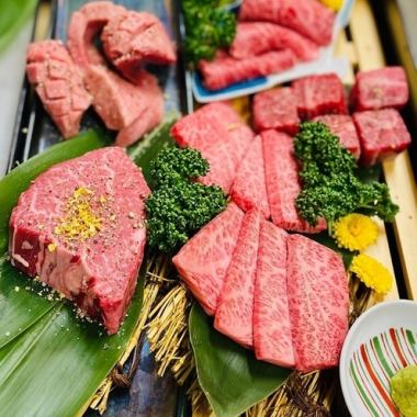 [Iga Beef Premium Course] 5 kinds of premium Iga beef, raw food, Chateaubriand, etc. (food only)