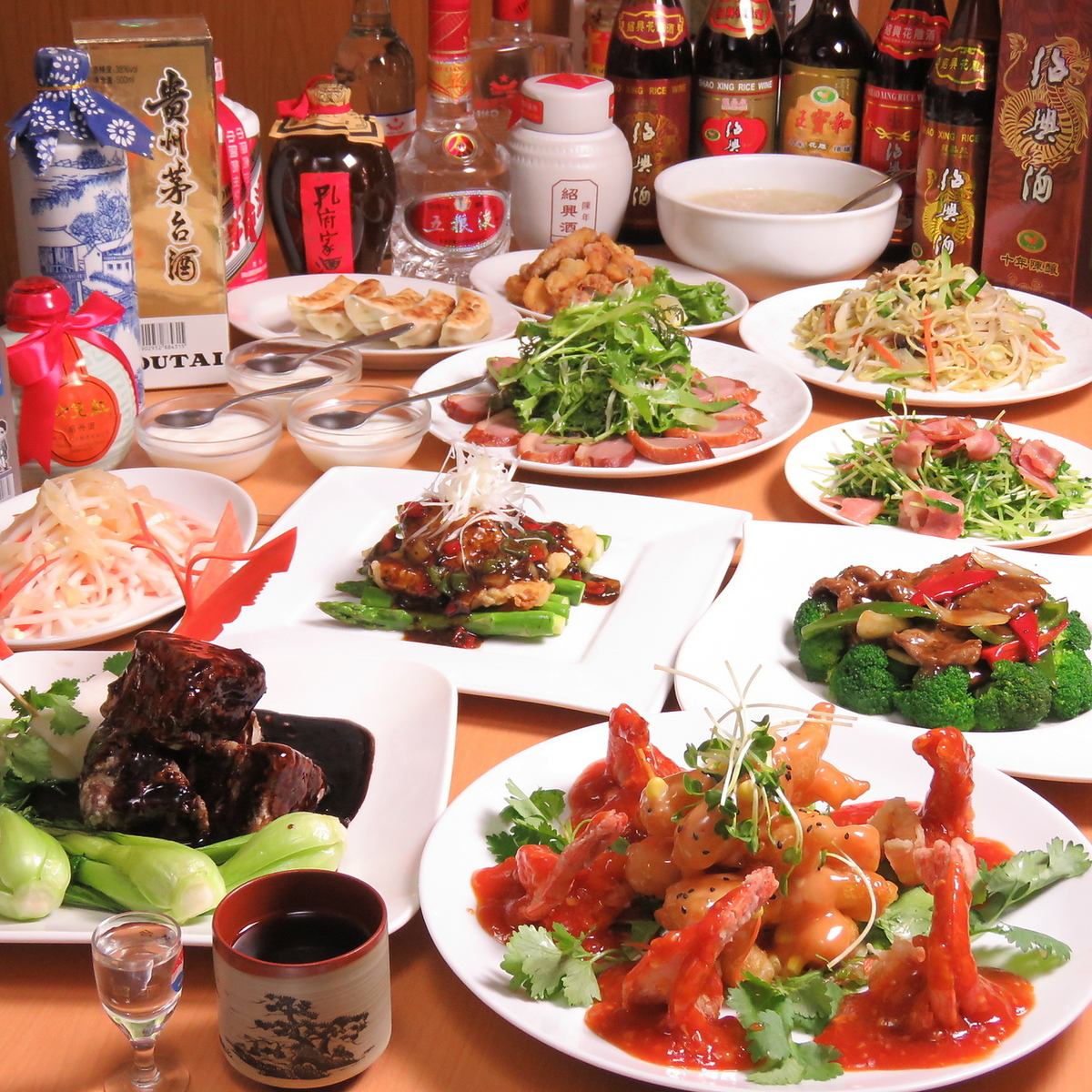 All-you-can-eat authentic Chinese food ♪ All-you-can-drink is also included!