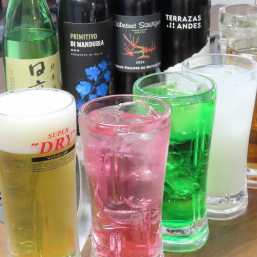 お得な飲み放題あり♪