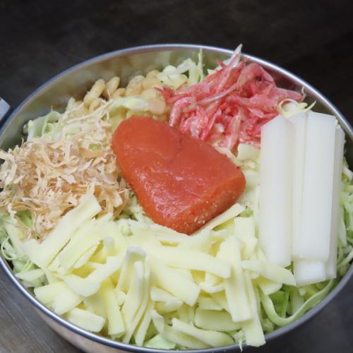 人気No.1 明太もちチーズもんじゃ