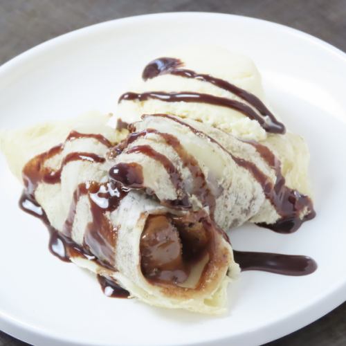 逸品! ブラックサンダー巻き バニラアイスぞえ