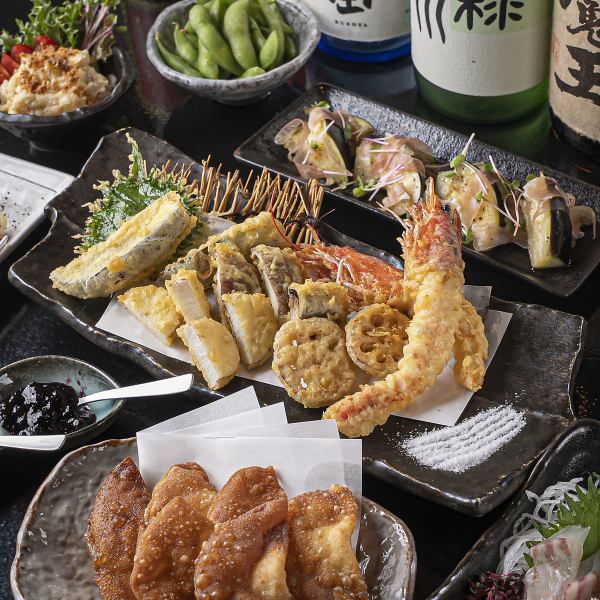 【自慢の日本酒との相性が抜群！】鮮度抜群な旬の食材を使用し、食材の味を活かした創作料理の数々♪