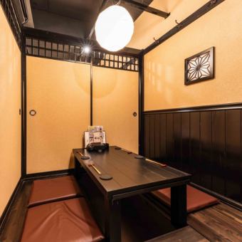 It is a private room with a calm Japanese atmosphere that is ideal for entertaining guests and entertaining guests from outside the prefecture!