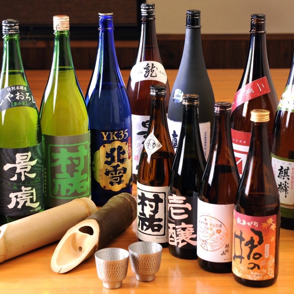 We have a selection of sake that goes well with our proud "Nodoguro cuisine"!