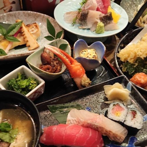 ~ Celebration big fishing sazanya course ~ All 9 dishes 5000 yen (tax included)