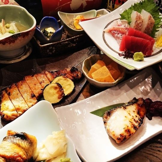椿（つばき）大人の贅沢　全9品6,000円コース (税込)　2時間飲み放題付き