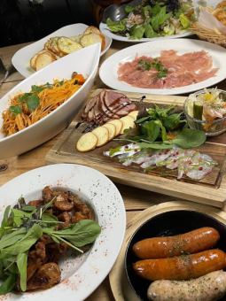 【歓送迎会おすすめコース】Jenny's貸切パーティープラン120分飲放付4400円