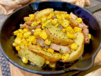 自家製ベーコンのじゃがバタコーン