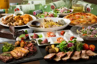 「スタンダードコース＋豪華肉料理付きグレードアップコース6000円」【２時間飲み放題付】