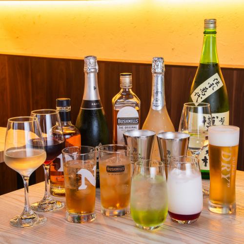 對於酒精愛好者來說是個好消息！備有單品無限暢飲♪