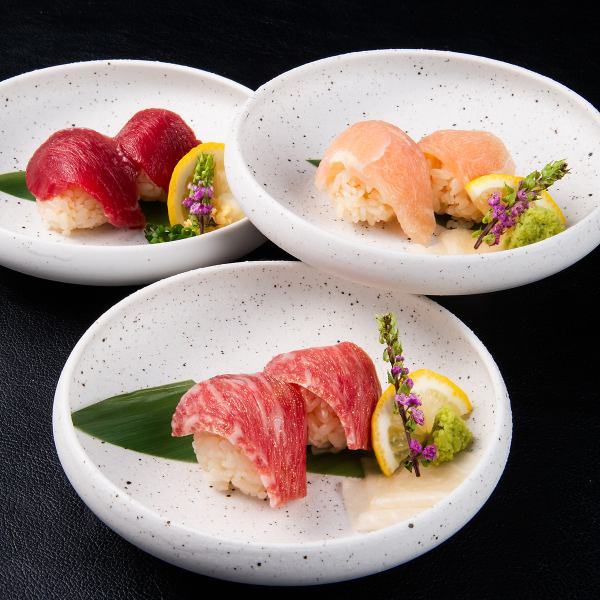 【肉の旨味が凝縮◎】絶品×肉寿司！ 各種550円(税抜)～