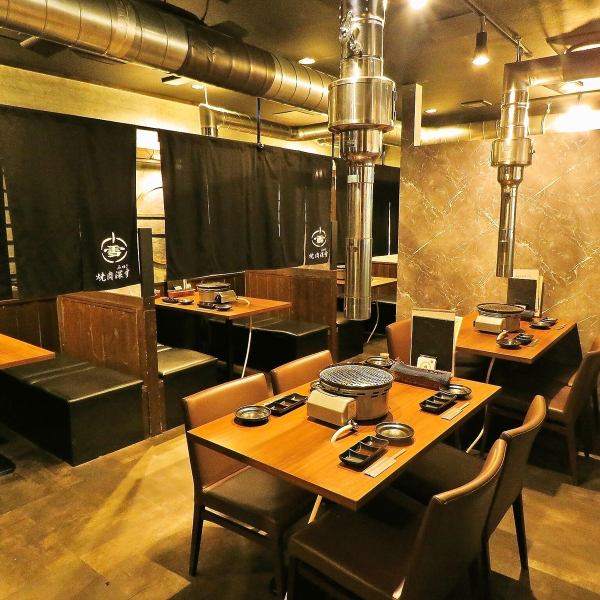 The stylish space is filled with the attention of the manager.♪ The restaurant was created with the desire for people to feel free to visit the yakiniku restaurant for girls' gatherings, dates, banquets, and families.We will provide a comfortable space for everyone!