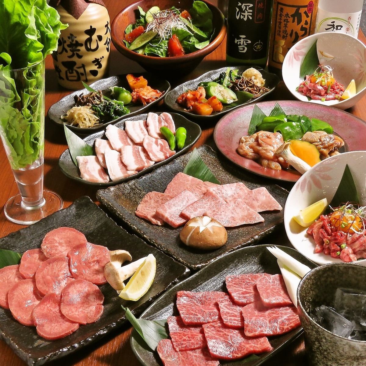 【Miyuki】超值套餐：13道菜品4,980日圓（含稅）無限暢飲另收費