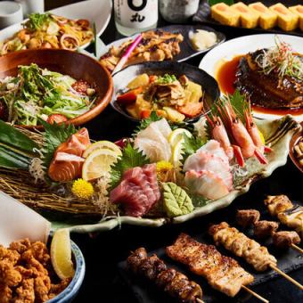 『海宴-かいえん-コース』常陸牛焼きや焼き鮭ハラス含10品 3時間飲み放題付 6000円⇒5500円
