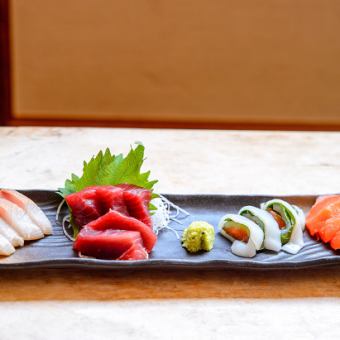 旬魚の刺身盛り