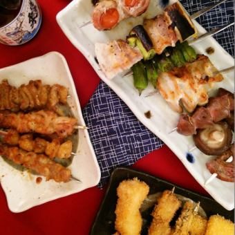 おまかせ『串コース』120分飲み放題付き　￥5000