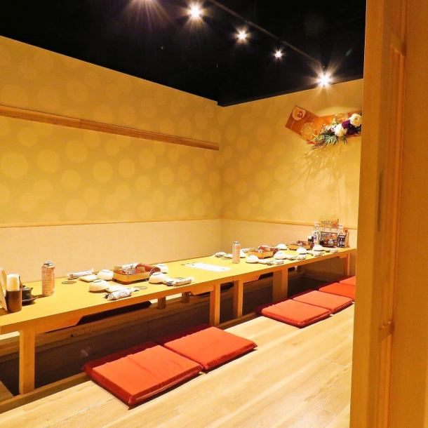 [Recommended for banquets such as company banquets] We have a large number of seats recommended for launches and various banquets.The tatami room has a sunken kotatsu table where you can relax your feet. There are various courses with all-you-can-drink, starting from the 3,000 yen range.How about having a party in a calm Japanese space?