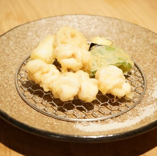 Milt and vegetable tempura