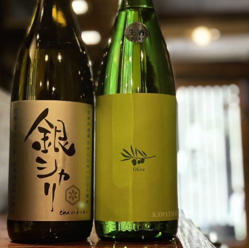 Carefully selected sake that goes well with Japanese food