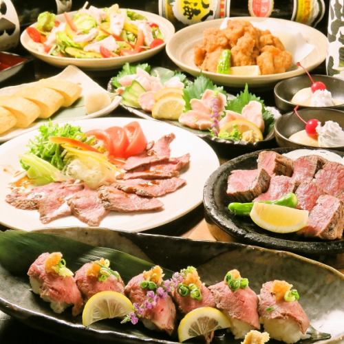 【肉づくし！食べ放題】ローストビーフ×肉寿司など120分食べ飲み放題♪