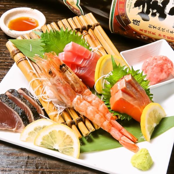 食べ放題に♪海鮮刺身盛り合わせも！