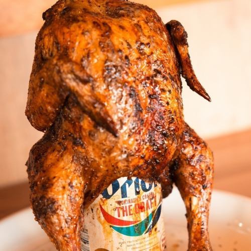 ★ Whole beer can chicken