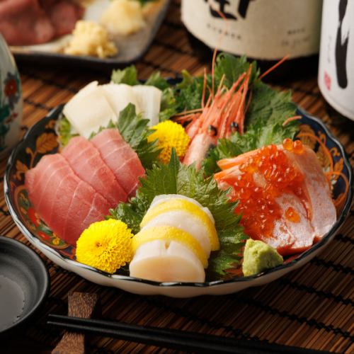 刺身五点盛り合わせ