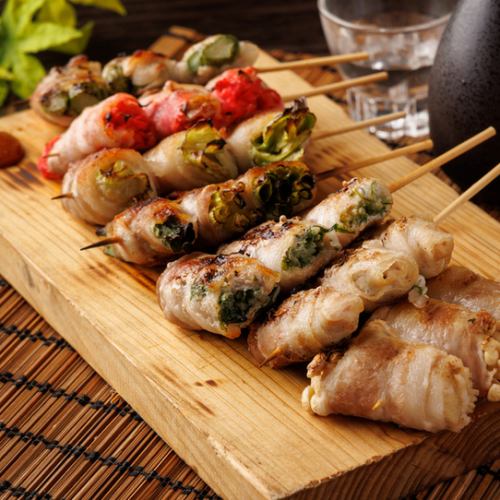 野菜豚巻き串7本盛り