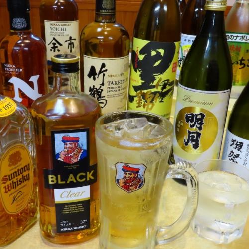 充実のドリンクが楽しめる