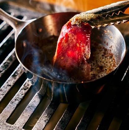 Salted and sesame liver shabu-shabu