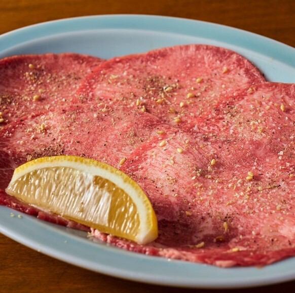 Thinly sliced salted tongue
