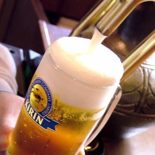 泡までおいしい!!NAGIRA自慢の生ビール