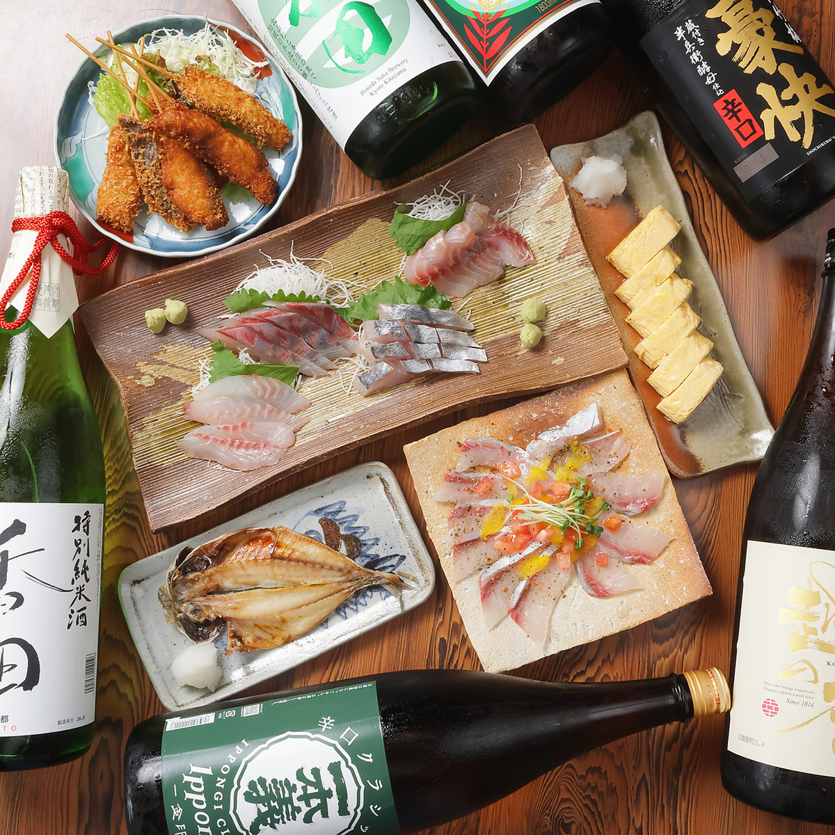 漁師直送の新鮮な魚の和食を楽しめる隠れ家。旬の味と落ち着いた空間です◎